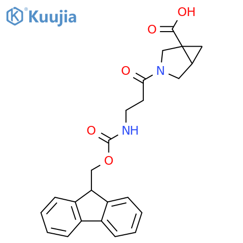 3-3-({(9H-fluoren-9-yl)methoxycarbonyl}amino)propanoyl-3-azabicyclo3.1.0hexane-1-carboxylic acid structure