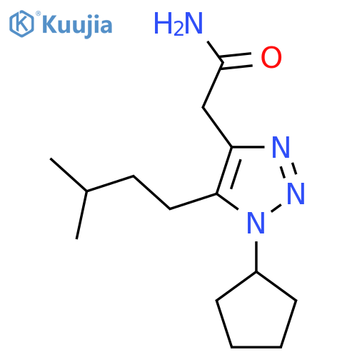 2-1-cyclopentyl-5-(3-methylbutyl)-1H-1,2,3-triazol-4-ylacetamide structure