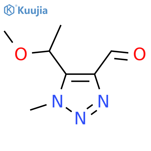 5-(1-methoxyethyl)-1-methyl-1H-1,2,3-triazole-4-carbaldehyde structure