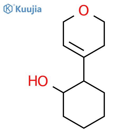 2-(3,6-dihydro-2H-pyran-4-yl)cyclohexan-1-ol structure