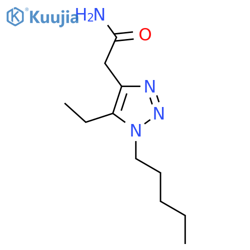 2-(5-ethyl-1-pentyl-1H-1,2,3-triazol-4-yl)acetamide structure