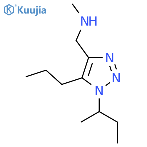 {1-(butan-2-yl)-5-propyl-1H-1,2,3-triazol-4-ylmethyl}(methyl)amine structure