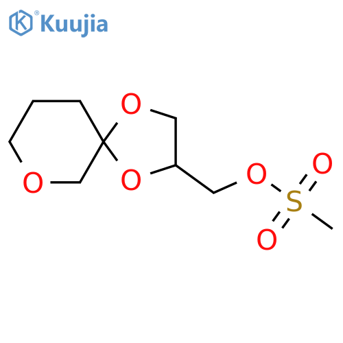 1,4,7-trioxaspiro4.5decan-2-ylmethyl methanesulfonate structure