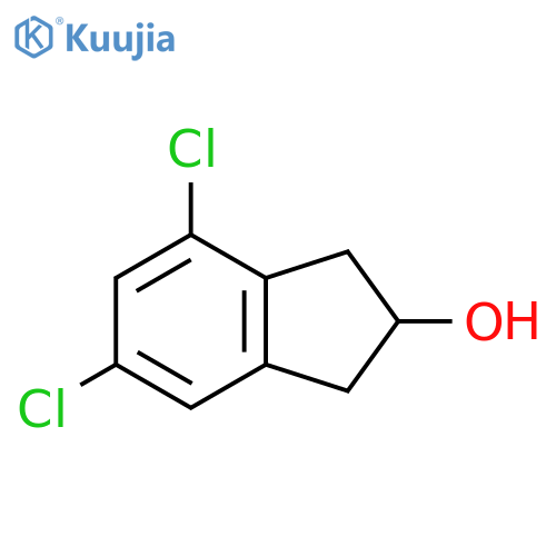 4,6-dichloro-2,3-dihydro-1H-inden-2-ol structure