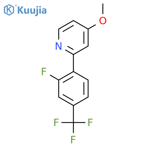 2-2-fluoro-4-(trifluoromethyl)phenyl-4-methoxypyridine structure