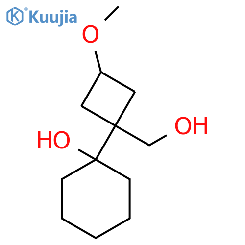 1-1-(hydroxymethyl)-3-methoxycyclobutylcyclohexan-1-ol structure