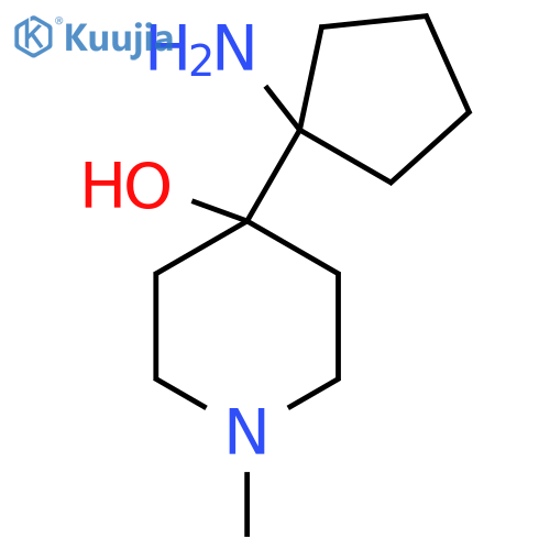 4-(1-aminocyclopentyl)-1-methylpiperidin-4-ol structure