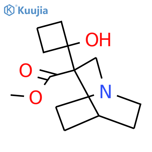 methyl 3-(1-hydroxycyclobutyl)-1-azabicyclo2.2.2octane-3-carboxylate structure