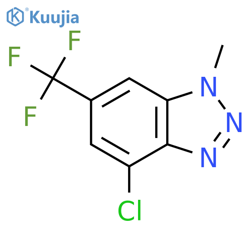 4-chloro-1-methyl-6-(trifluoromethyl)-1H-1,2,3-benzotriazole structure