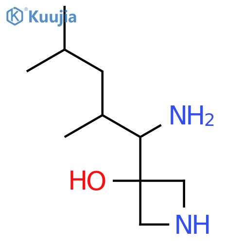 3-(1-amino-2,4-dimethylpentyl)azetidin-3-ol structure