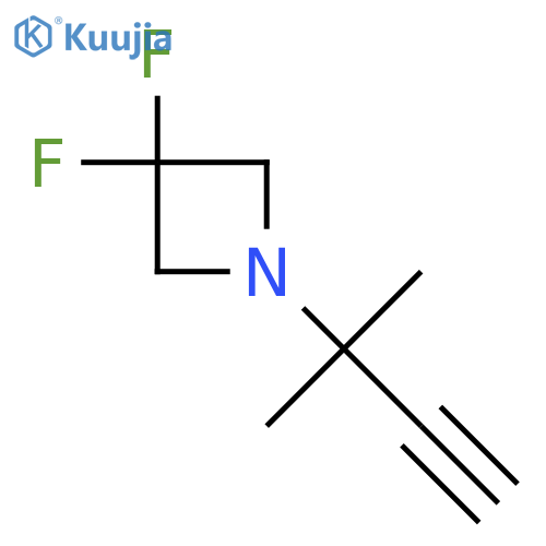 3,3-difluoro-1-(2-methylbut-3-yn-2-yl)azetidine structure