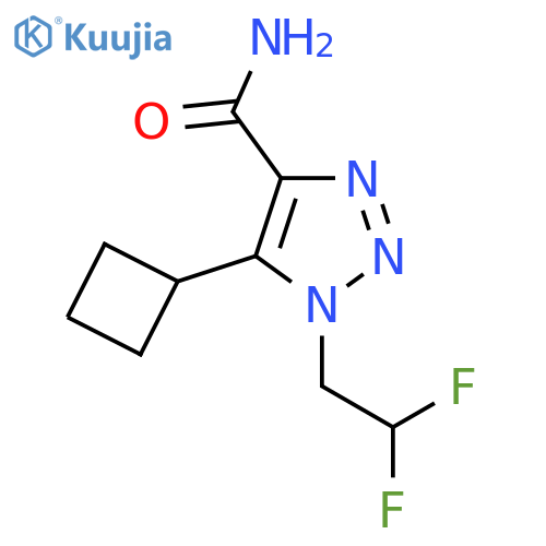 5-cyclobutyl-1-(2,2-difluoroethyl)-1H-1,2,3-triazole-4-carboxamide structure