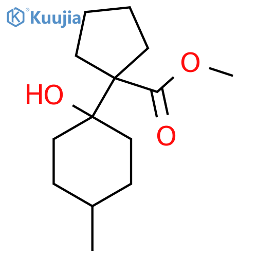 Methyl 1-(1-hydroxy-4-methylcyclohexyl)cyclopentane-1-carboxylate structure