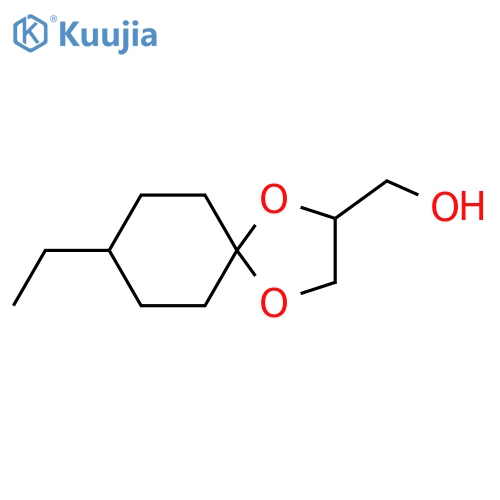 {8-ethyl-1,4-dioxaspiro4.5decan-2-yl}methanol structure