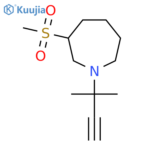 3-methanesulfonyl-1-(2-methylbut-3-yn-2-yl)azepane structure