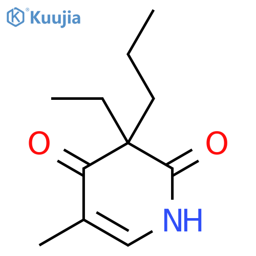 3-ethyl-5-methyl-3-propyl-1,2,3,4-tetrahydropyridine-2,4-dione structure