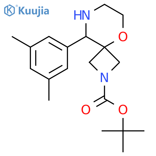 tert-butyl 9-(3,5-dimethylphenyl)-5-oxa-2,8-diazaspiro3.5nonane-2-carboxylate structure