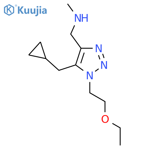 {5-(cyclopropylmethyl)-1-(2-ethoxyethyl)-1H-1,2,3-triazol-4-ylmethyl}(methyl)amine structure