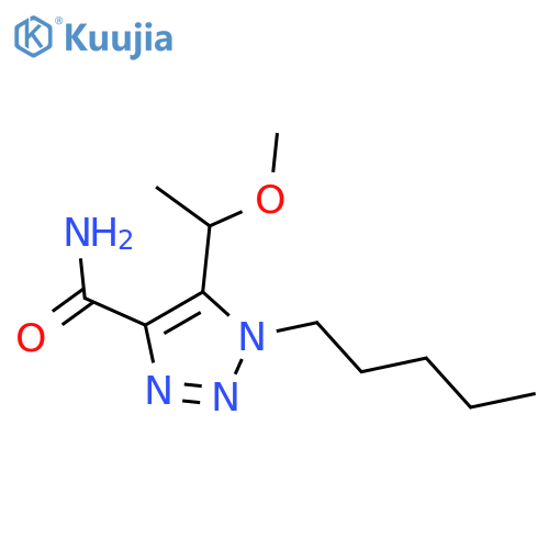 5-(1-methoxyethyl)-1-pentyl-1H-1,2,3-triazole-4-carboxamide structure
