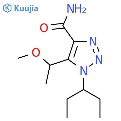 5-(1-methoxyethyl)-1-(pentan-3-yl)-1H-1,2,3-triazole-4-carboxamide structure