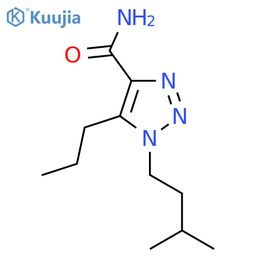 1-(3-methylbutyl)-5-propyl-1H-1,2,3-triazole-4-carboxamide structure