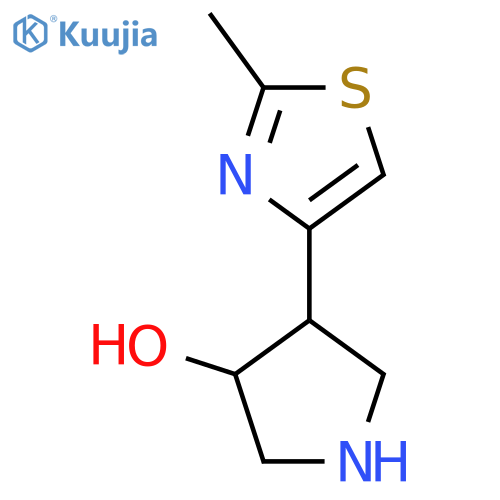 4-(2-methyl-1,3-thiazol-4-yl)pyrrolidin-3-ol structure