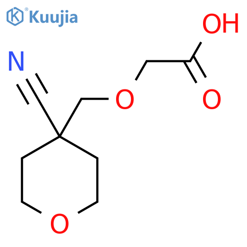2-(4-cyanooxan-4-yl)methoxyacetic acid structure