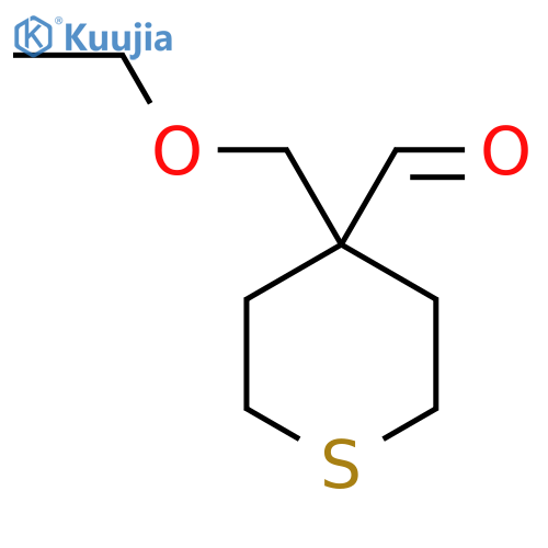 4-(ethoxymethyl)thiane-4-carbaldehyde structure