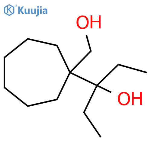 3-1-(hydroxymethyl)cycloheptylpentan-3-ol structure