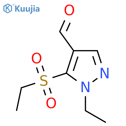 5-(ethanesulfonyl)-1-ethyl-1H-pyrazole-4-carbaldehyde structure