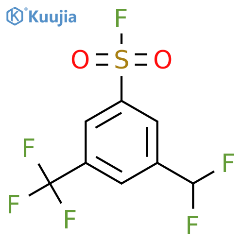 3-(Difluoromethyl)-5-(trifluoromethyl)benzene-1-sulfonyl fluoride structure