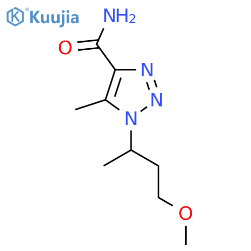 1-(4-methoxybutan-2-yl)-5-methyl-1H-1,2,3-triazole-4-carboxamide structure
