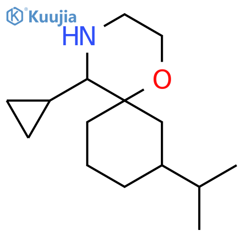 5-cyclopropyl-8-(propan-2-yl)-1-oxa-4-azaspiro5.5undecane structure