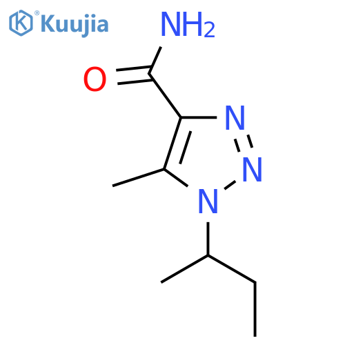 1-(butan-2-yl)-5-methyl-1H-1,2,3-triazole-4-carboxamide structure