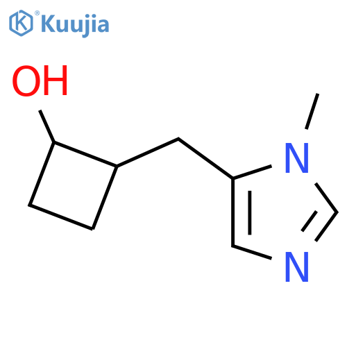 2-(1-methyl-1H-imidazol-5-yl)methylcyclobutan-1-ol structure