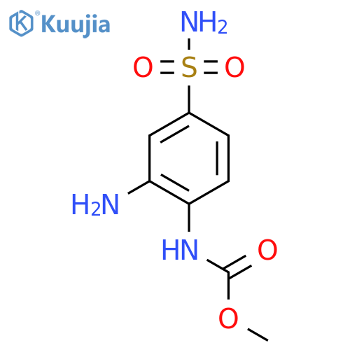 methyl N-(2-amino-4-sulfamoylphenyl)carbamate structure