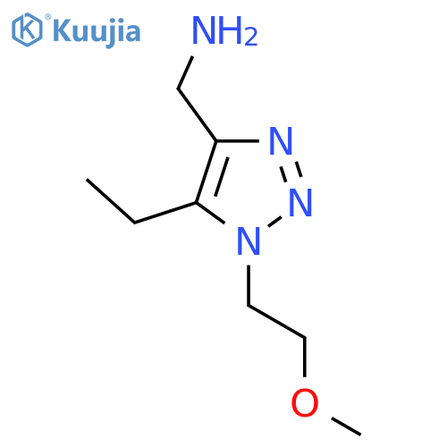 5-ethyl-1-(2-methoxyethyl)-1H-1,2,3-triazol-4-ylmethanamine structure
