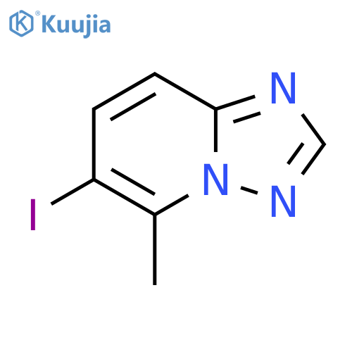 6-iodo-5-methyl-1,2,4triazolo1,5-apyridine structure