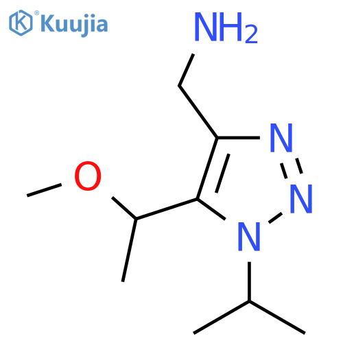 5-(1-methoxyethyl)-1-(propan-2-yl)-1H-1,2,3-triazol-4-ylmethanamine structure