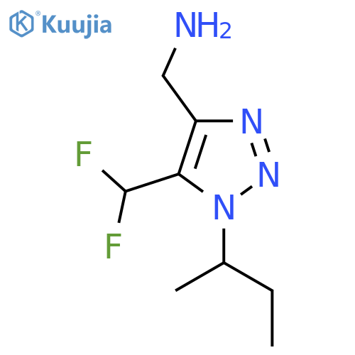 1-(butan-2-yl)-5-(difluoromethyl)-1H-1,2,3-triazol-4-ylmethanamine structure
