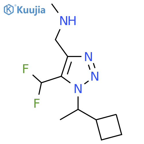 {1-(1-cyclobutylethyl)-5-(difluoromethyl)-1H-1,2,3-triazol-4-ylmethyl}(methyl)amine structure