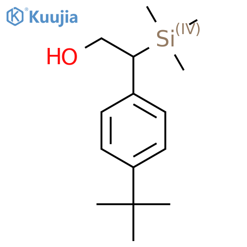 2-(4-tert-butylphenyl)-2-(trimethylsilyl)ethan-1-ol structure
