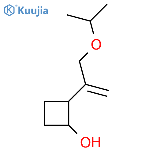 2-3-(propan-2-yloxy)prop-1-en-2-ylcyclobutan-1-ol structure