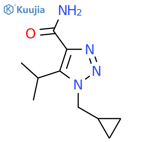 1-(cyclopropylmethyl)-5-(propan-2-yl)-1H-1,2,3-triazole-4-carboxamide structure