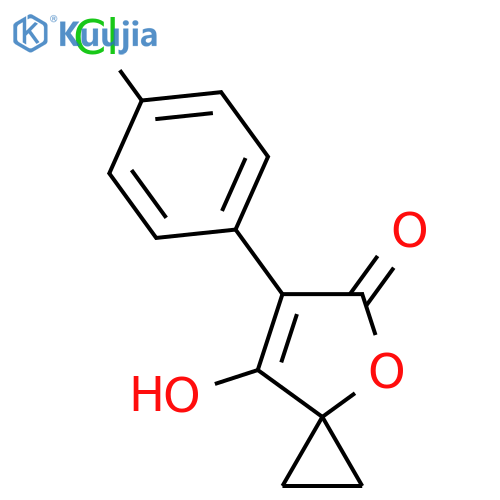 6-(4-chlorophenyl)-7-hydroxy-4-oxaspiro2.4hept-6-en-5-one structure