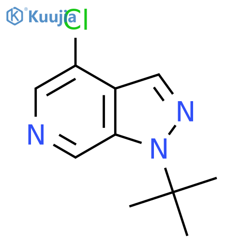 1-tert-butyl-4-chloro-1H-pyrazolo3,4-cpyridine structure
