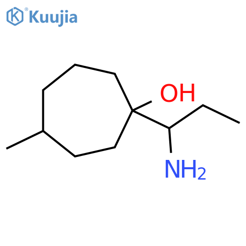 1-(1-aminopropyl)-4-methylcycloheptan-1-ol structure