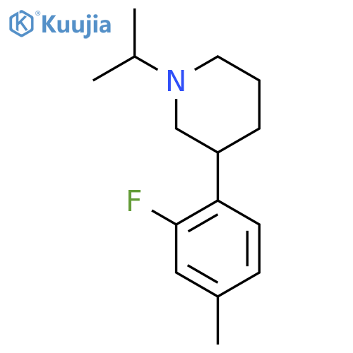 3-(2-fluoro-4-methylphenyl)-1-(propan-2-yl)piperidine structure