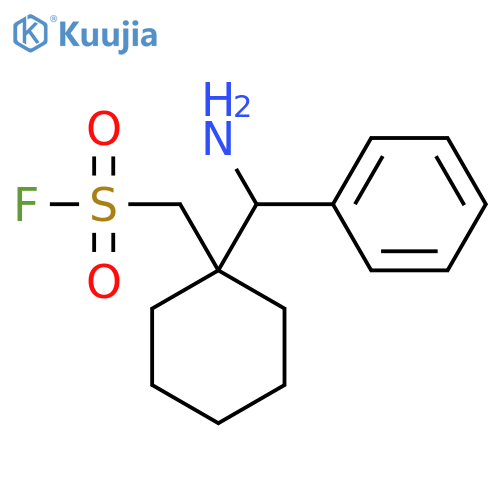 {1-amino(phenyl)methylcyclohexyl}methanesulfonyl fluoride structure