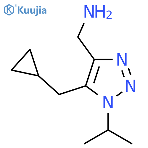 5-(cyclopropylmethyl)-1-(propan-2-yl)-1H-1,2,3-triazol-4-ylmethanamine structure